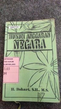 Image of Hukum anggaran negara