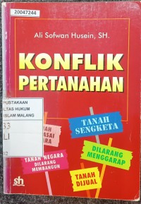 Image of Konflik pertanahan: dimensi keadilan dan kepentingan ekonomi