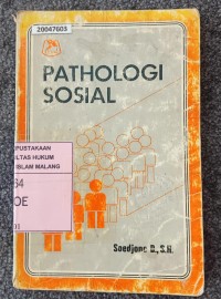 Image of Pathologi Sosial