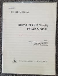 Image of Seri hukum dagang: bursa perniagaan/pasar modal