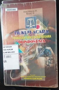 Image of Hukum acara peradilan tata usaha negara indonesia