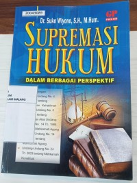 Image of Supremasi hukum dalam berbagai perspektif