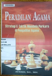 Image of Peradilan agama: Strategi & taktik membela perkara di pengadilan agama