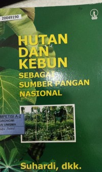 Image of Hutan dan kebun sebagai sumber pangan nasional