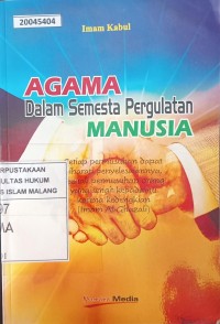 Image of Agama dalam semesta pergulatan manusia