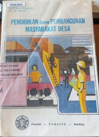 Image of Pendidikan dan pembangunan masyarakat desa