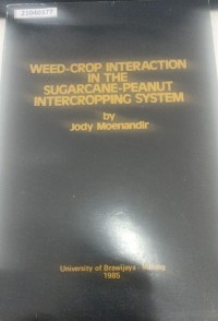 Image of Weed-crop interaction in the sugarcane-peanut intercropping systems