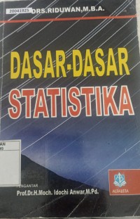 Image of Dasar - dasar statistika