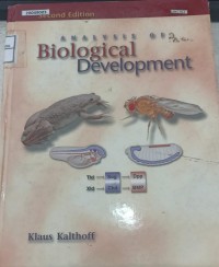Image of Analysis of biological development