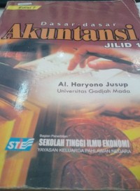 Image of Dasar-dasar akuntansi : jilid 1