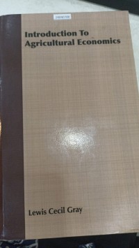 Image of Introduction to agricultural economics
