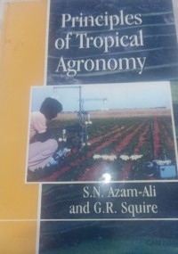 Image of Principles of tropical agronomy