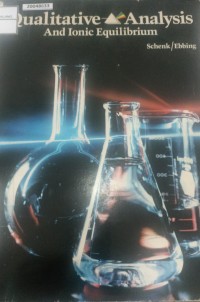 Image of Qualitative analysis and ionic equilibrium