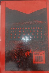 Image of Environmental and natural resource economics