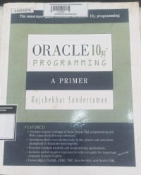 Image of Oracle 10 g programming : a primer