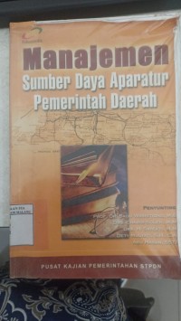 Image of Manajemen sumber daya aparatur pemerintah daerah