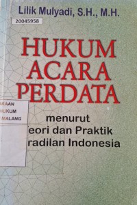 Image of Hukum acara perdata : menurut teori dan praktik peradilan indonesia