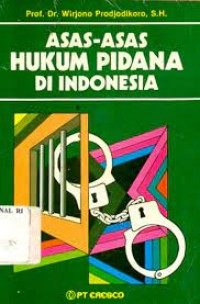 Image of Asas-asas hukum pidana di Indonesia