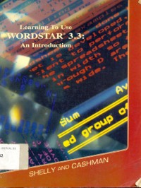 Image of Learning to use wordstar 3.3 : an introduction