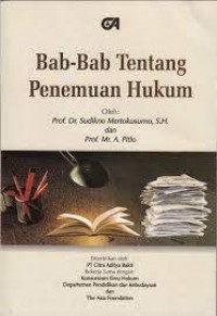 Image of Bab-bab tentang penemuan hukum