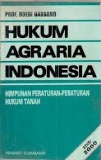 Image of Hukum agraria indonesia