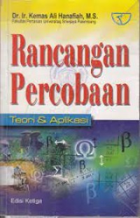 Image of Rancangan percobaan: teori dan aplikasi