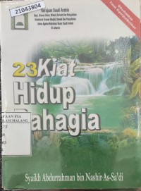 Image of 23 kiat hidup bahagia
