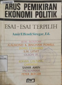 Image of Arus pemikiran ekonomi politik: esai esai terpilih