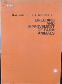 Image of Breeding and improvement of farm animals (bagian kedua)