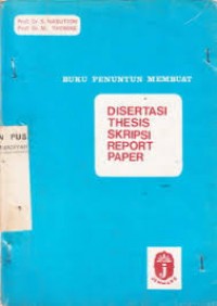 Image of Buku penuntun membuat disertasi, thesis, skripsi, report paper