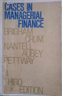 Image of Cases in managerial finance