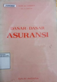 Image of Dasar-dasar asuransi