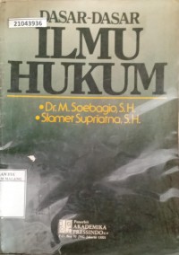 Image of Dasar-dasar ilmu hukum