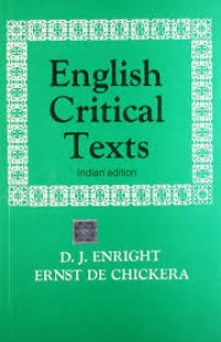 Image of English critical texts