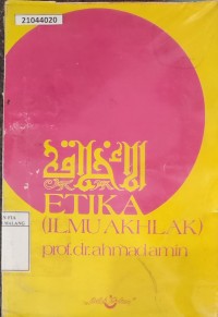 Image of Etika: Ilmu Akhlak