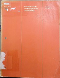 Image of Fundamentals of management accounting