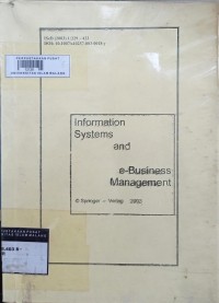 Image of Information systems and e-business management