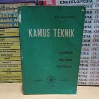 Image of Kamus teknik dalam tiga bahasa (Inggeris Belanda Indonesia)