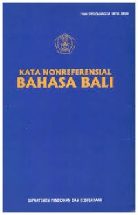 Image of Kata nonreferensial Bahasa Bali