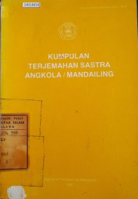 Image of Kumpulan terjemahan sastra Angkola / Mandailing