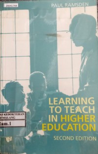Image of Learning to teach in higher education