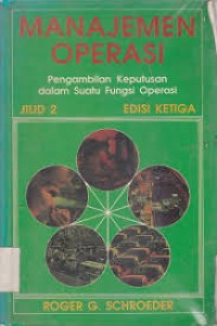 Image of Manajemen operasi (jilid 2)