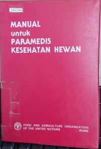 Image of Manual untuk paramedis kesehatan hewan