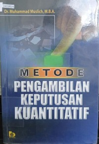 Image of Metode pengambilan keputusan kuantitatif