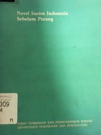 Image of Novel sastra Indonesia sebelum perang
