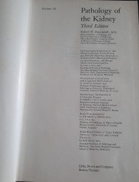 Image of Pathology of the kidney volume III