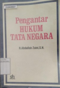 Image of Pengantar hukum tata negara