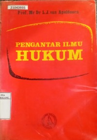 Image of Pengantar ilmu hukum