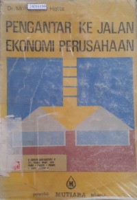 Image of Pengantar ke jalan ekonomi perusahaan