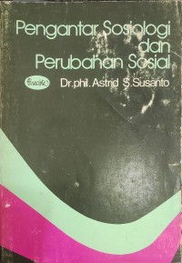 Image of Pengantar sosiologi dan perubahan sosial